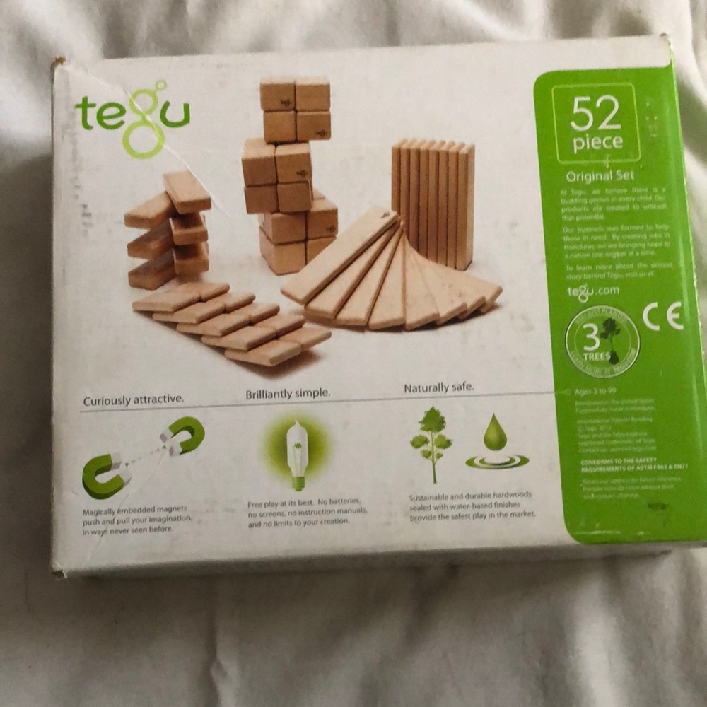 Tan Wooden Building Blocks Set for Creative Play - Picture 2 of 6